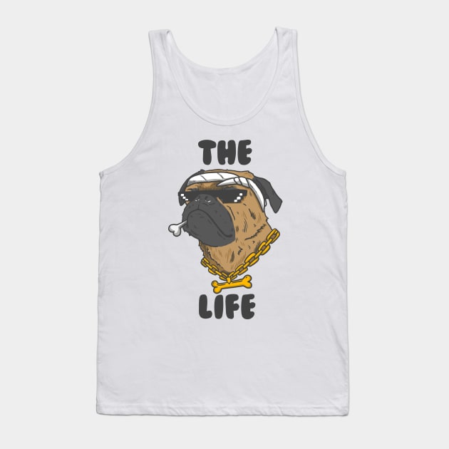 Pug Life Tank Top by A.Delos Santos Artworks